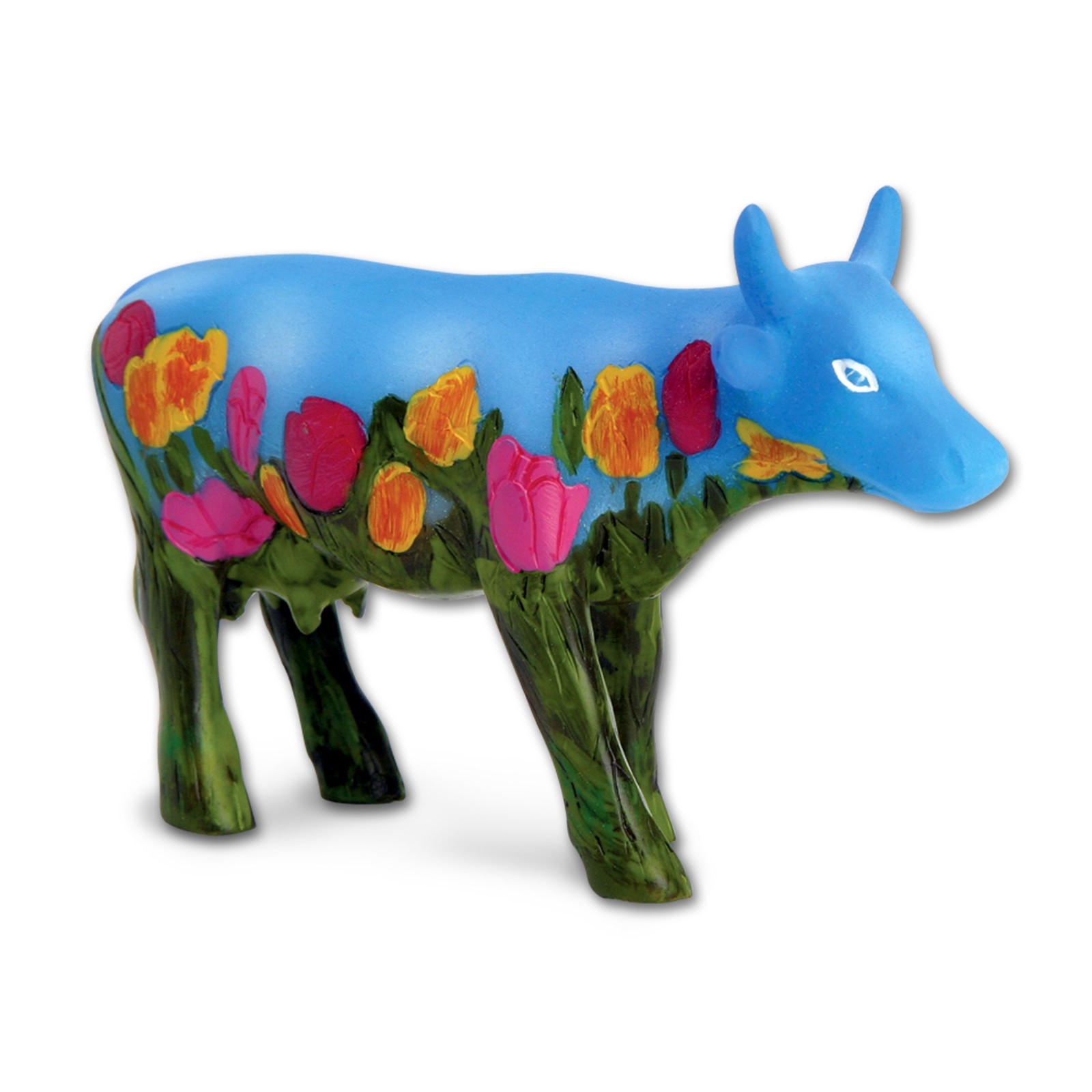 Design Kuh mit Sommerblumen 4,5cm Köthen Kuhparade KOS002