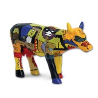 Design Kuh mit Picasso Musiker 4,5cm Köthen Kuhparade KOS001