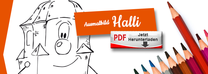 Halli als Ausmalbild PDF herunterlanden